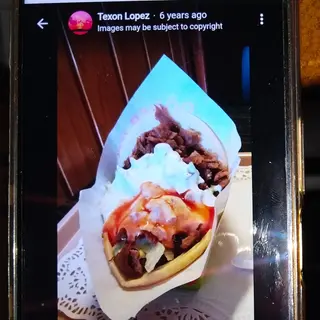 Menú kebab grande sólo carne mixto 