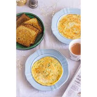 Plain Bread + Plain Omelette + Tea Pot