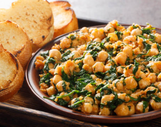 Garbanzos Con Espinacas Y Calabaza