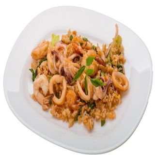Arroz Con Gambones Y Calamar