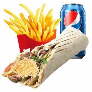 Menú Lahmacun + Patatas + Pepsi (33 cl.)