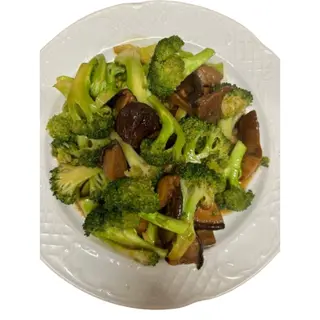 Brócoli con seta wok salteado