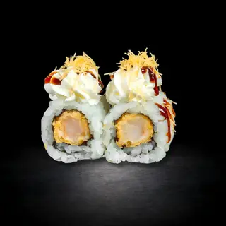 81. Uramaki De Llagostí Arrebossat Amb Philadelphia I Kataifi (8 Uds.)