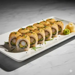 Uramaki shrimp gold (8 uds.)