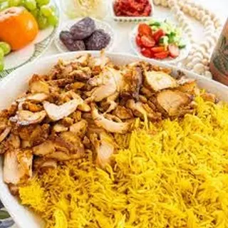 PILAU,SHAWARMA PLATE,JUICE