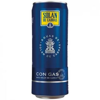 Agua Con Gas Solan De Cabras Lata 33 Cl.