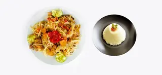 1/4 de Poulet Frit + Attiéké