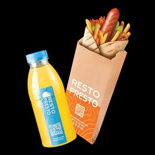 Хот дог в лаваші +лимонад 0,5 мл 