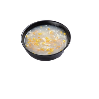 Sopa de Gambas con huevo y maíz 