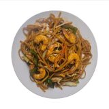 Tallarines Fritos Con Gambas