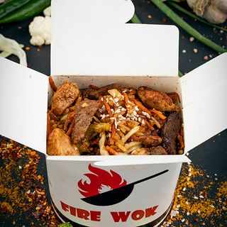 Mixed Rice and Noodles with Chicken