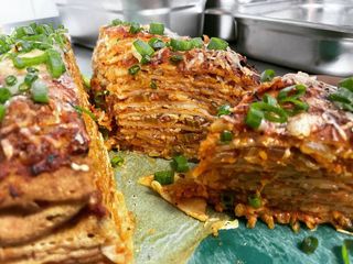 Lasagne z dynią i kurczakiem