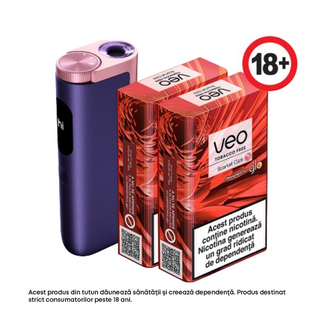 Starter Kit glo™ Hyper PRO Purple Sapphire + veo™ Scarlet Click