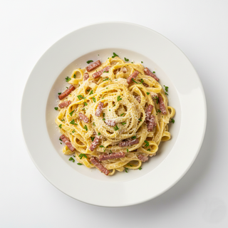 Tagliatelle con Speck e Formaggi