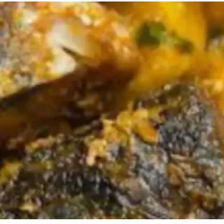 Yam Porridge and fish