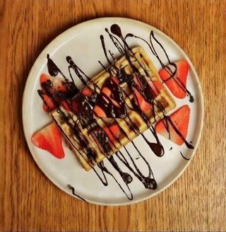 Waffle de Morangos
