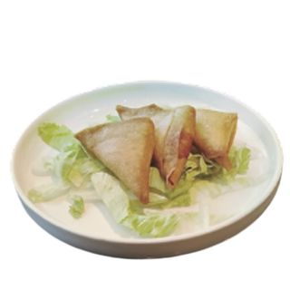 Triangoli samosa curry e patate