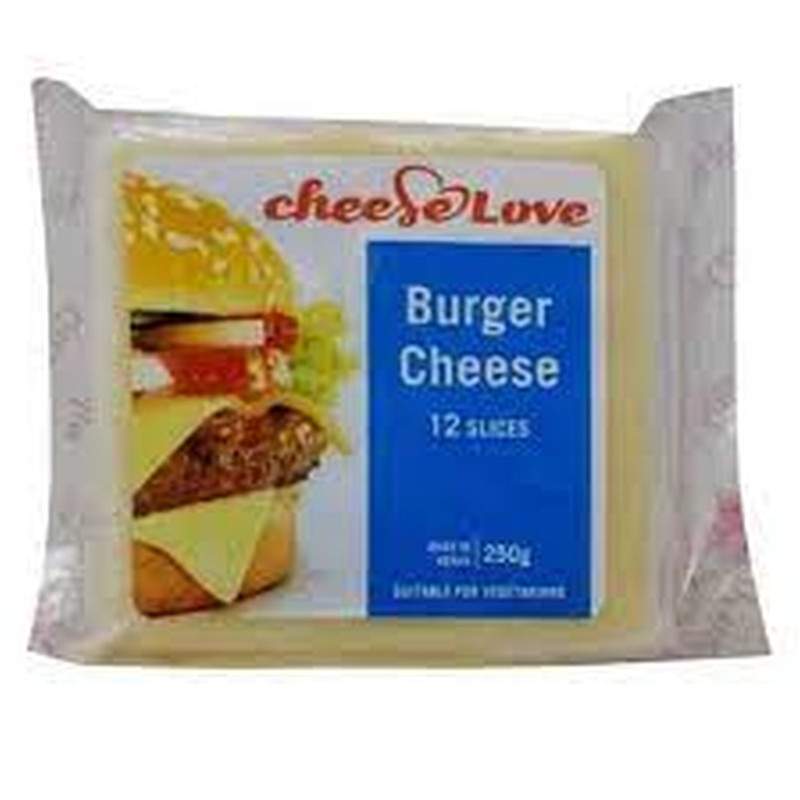 Cheeselove Burger Cheddar Slices 250G