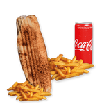 Rollo Amerykańskie wege (małe), frytki, Coca Cola 0.33l