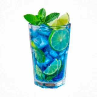  Curaçao Sparkling Mojito   