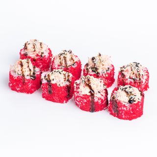 Запечений рол з креветкою та крабом 