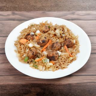 Veg Manchuri Fried Rice Gravy