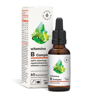 Witamina B Complex krople 30ml Aura Herbals