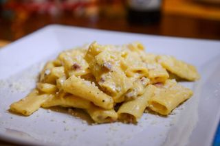 Tortiglioni alla Carbonara - senza glutine