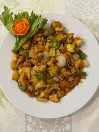 Pollo con salsa Picante