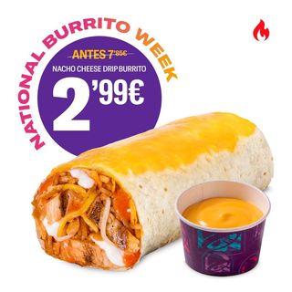 Nacho Cheese Drip Burrito Picante NBW