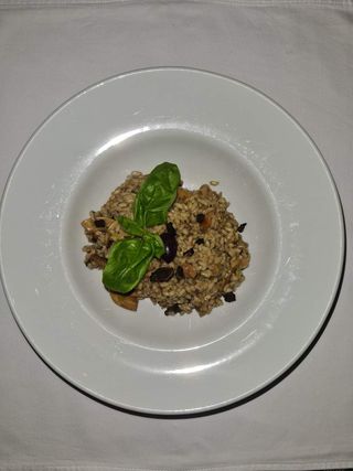 Porcini funghi e tartufo rižoto