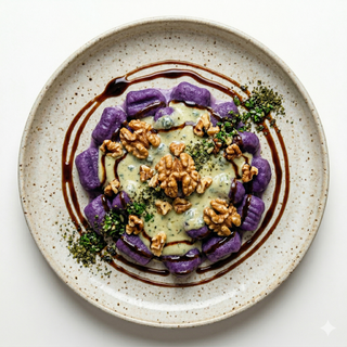 Gnocchi Viola Al Gorgonzola E Noci