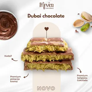 Dubai čokolada pistacija 200gr