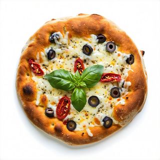 Pizza con pomodoro e mozzariso