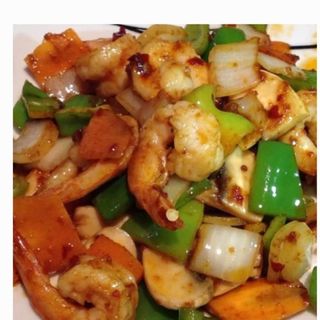 102. Gambas Gon Bou (picante)