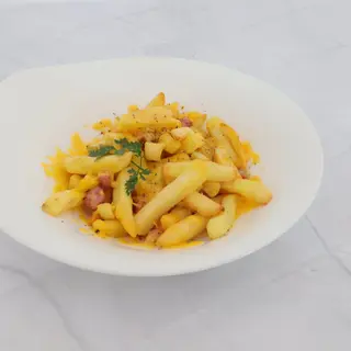 Batatas Fritas com bacon & cheddar