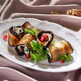 შემწვარი ბადრიჯანი ნიგვზით