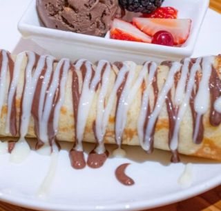 Блины с творогом