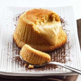 Soufflé al cioccolato bianco