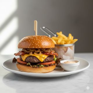 Hamburguesa de la casa