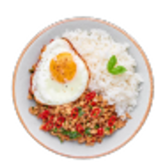 Khao pad Kraprao Kai