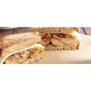 Special Sandwich With Sausage And Chicken