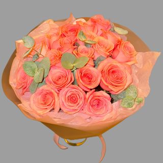 Bukiet różowych róż