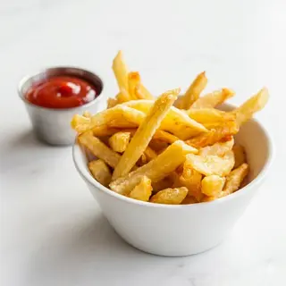 Patatas Fritas Con Barbacoa (Ración)