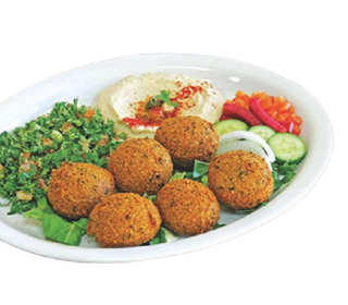 Menù piatto falafel