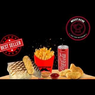 1 Tacos Poulet + Coca Cola + Frites + Sauces + 4 Nuggets