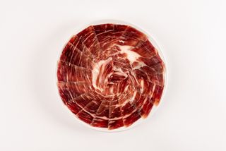 Jamón de bellota ibérico torreón cortado a cuchillo