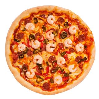 8. Pizza De Gambas