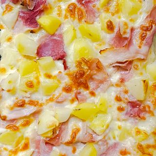 Patate e prosciutto cotto teglia intera