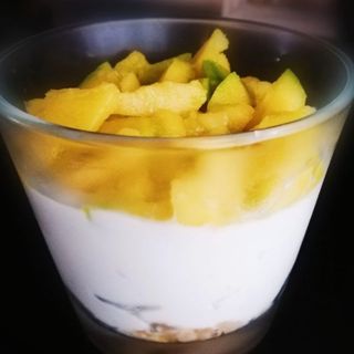 NUEVO!!! Mango + Mousse de Yogur + Semillas tostadas de chía 